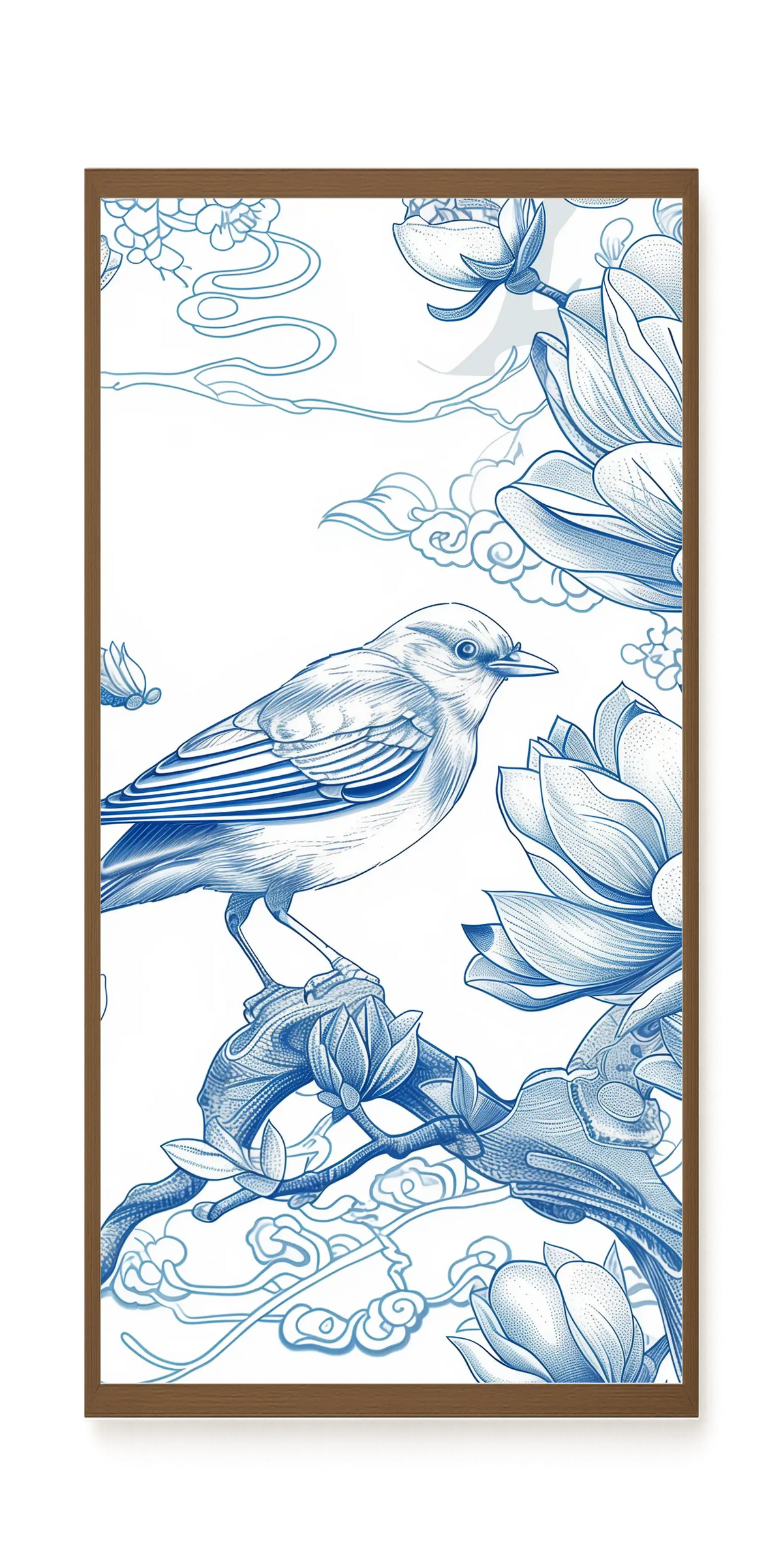 Floral Bird Canvas Wall Art