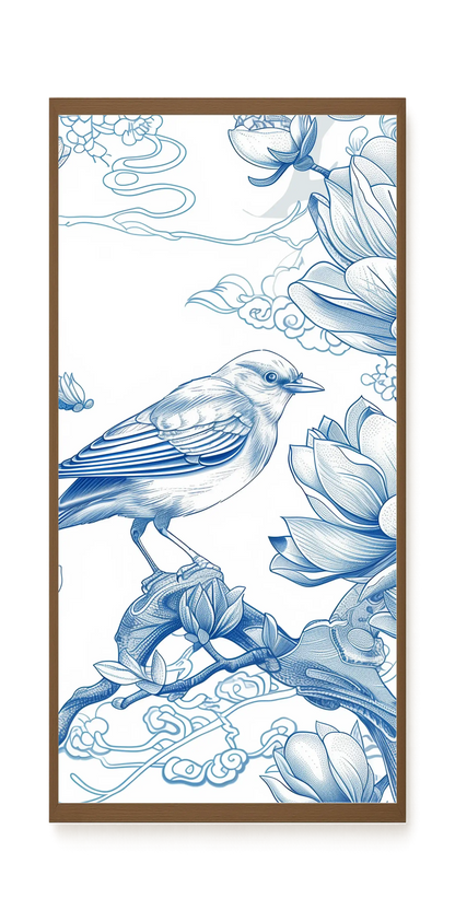 Floral Bird Canvas Wall Art