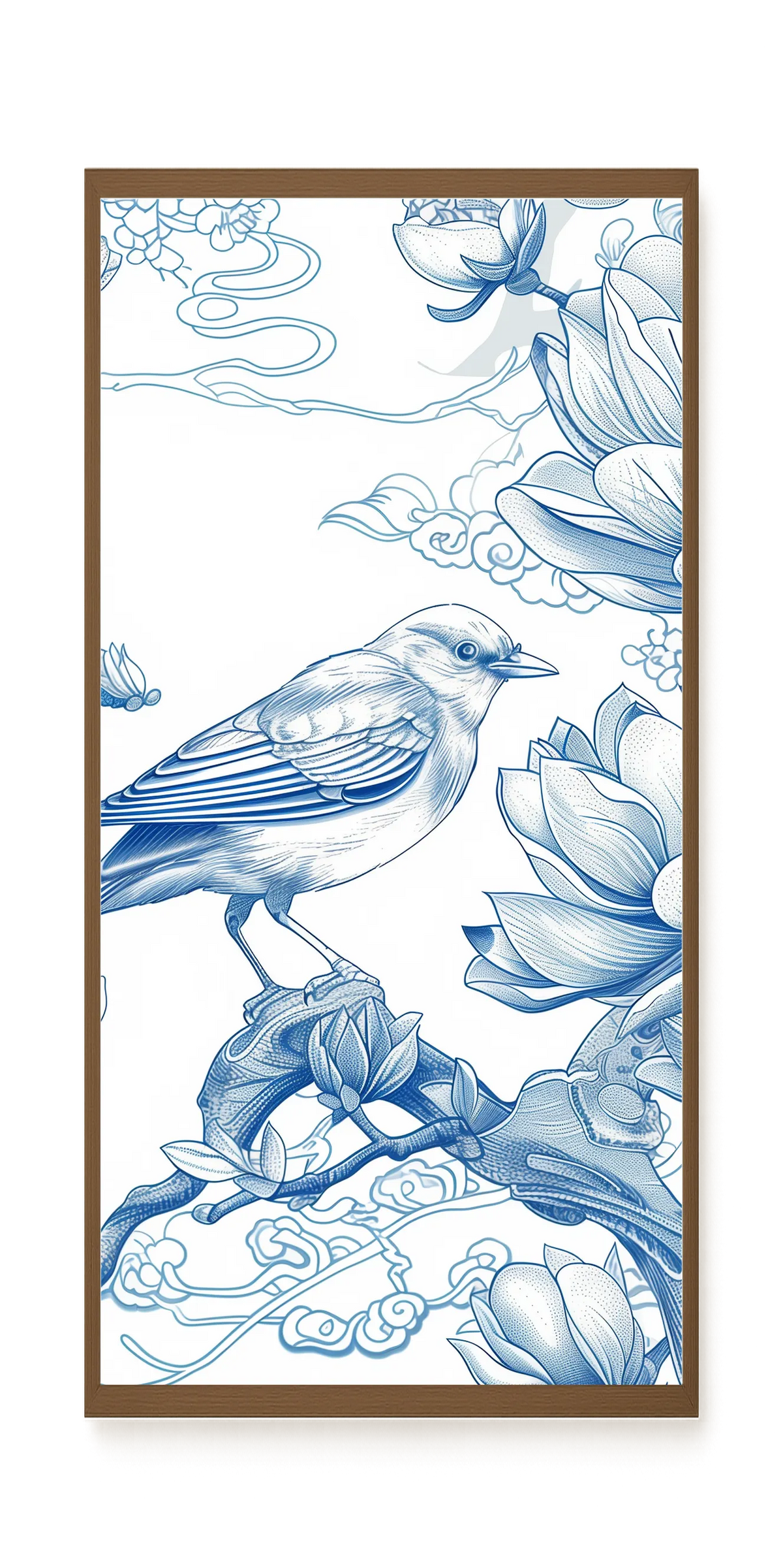Floral Bird Canvas Wall Art