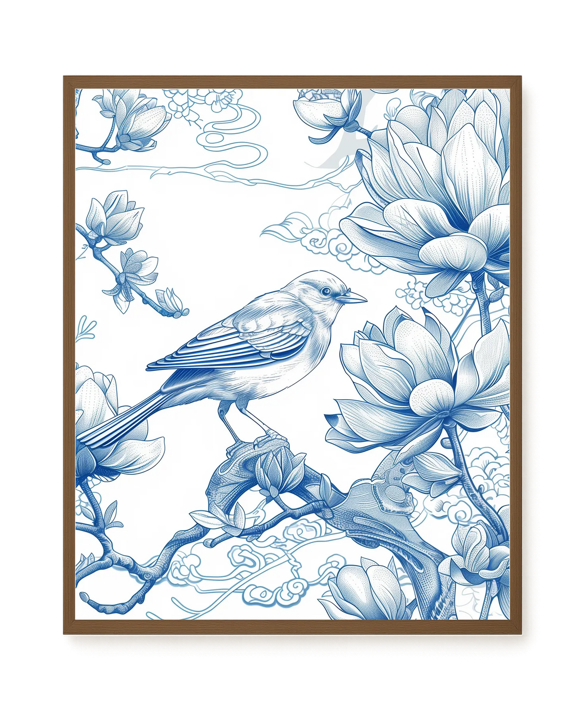Floral Bird Canvas Wall Art