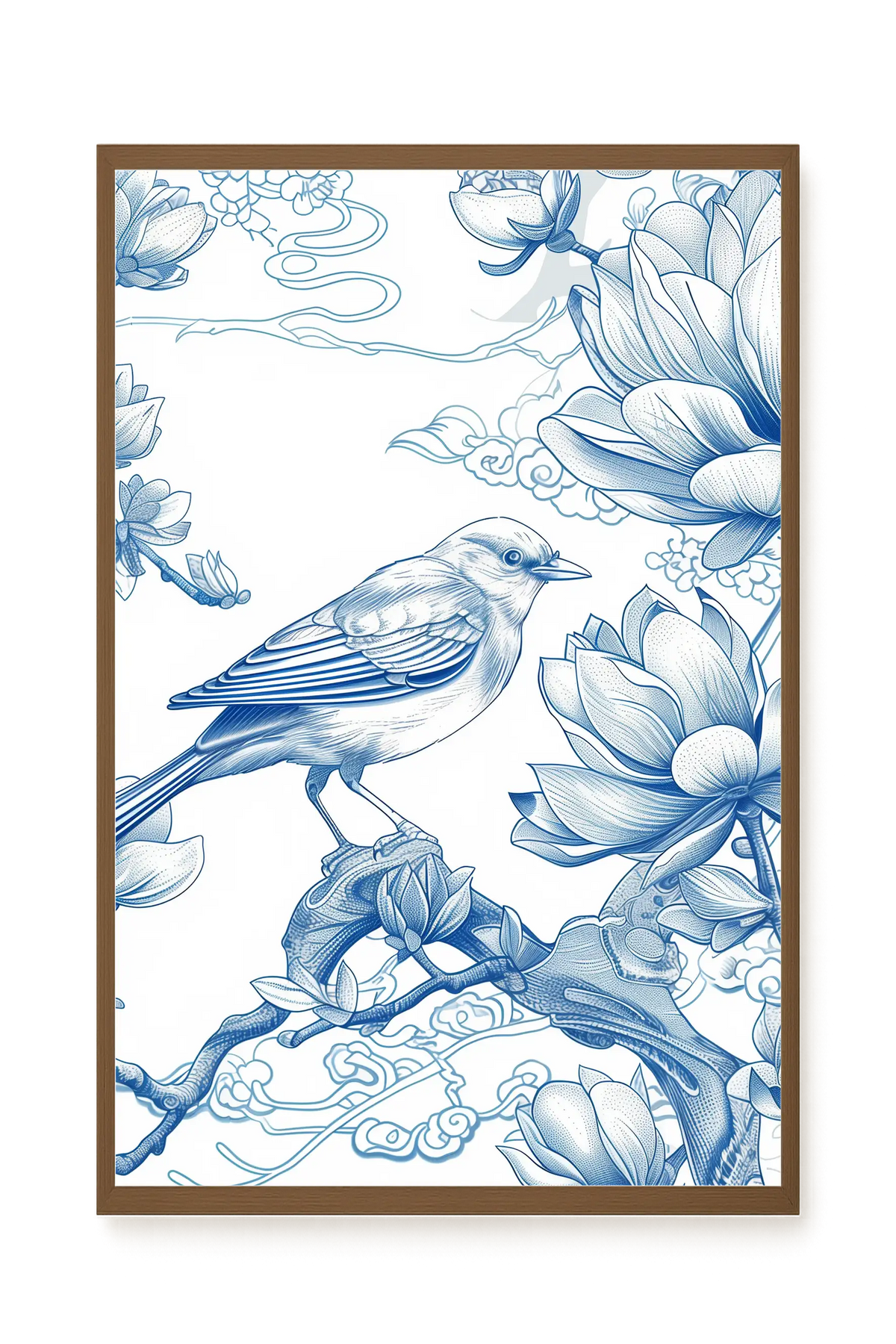 Floral Bird Canvas Wall Art