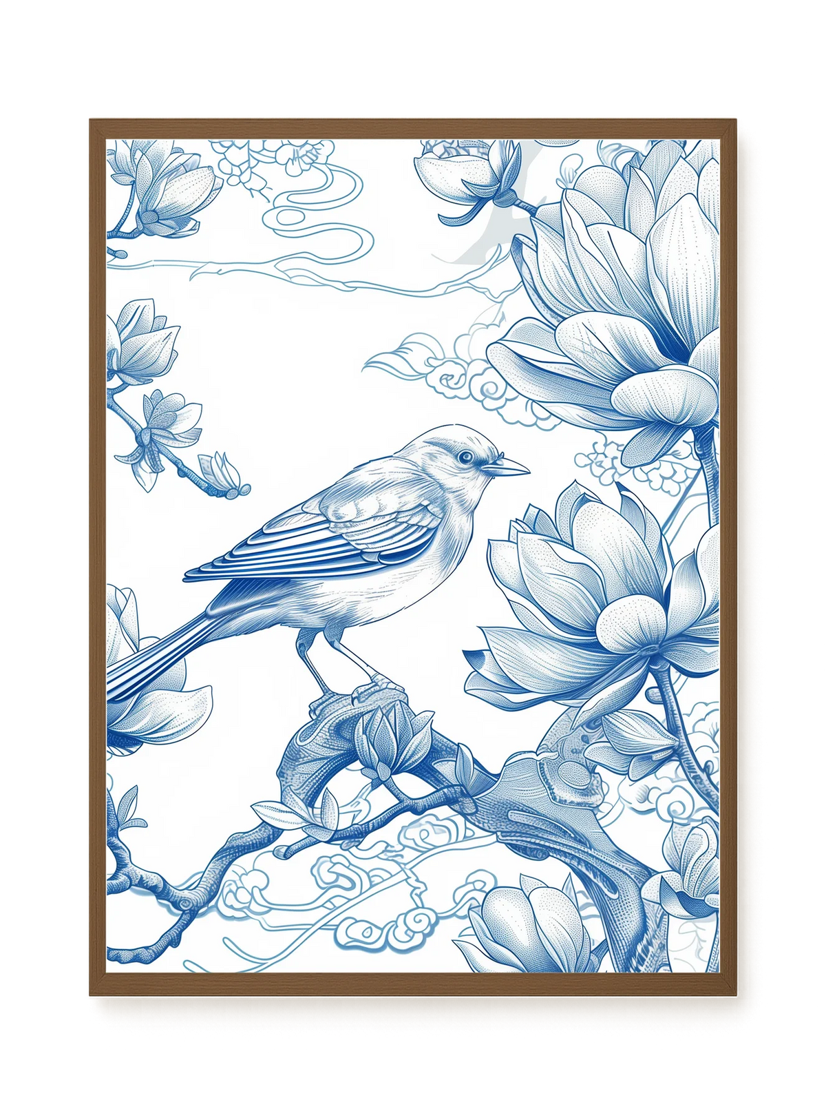 Floral Bird Canvas Wall Art