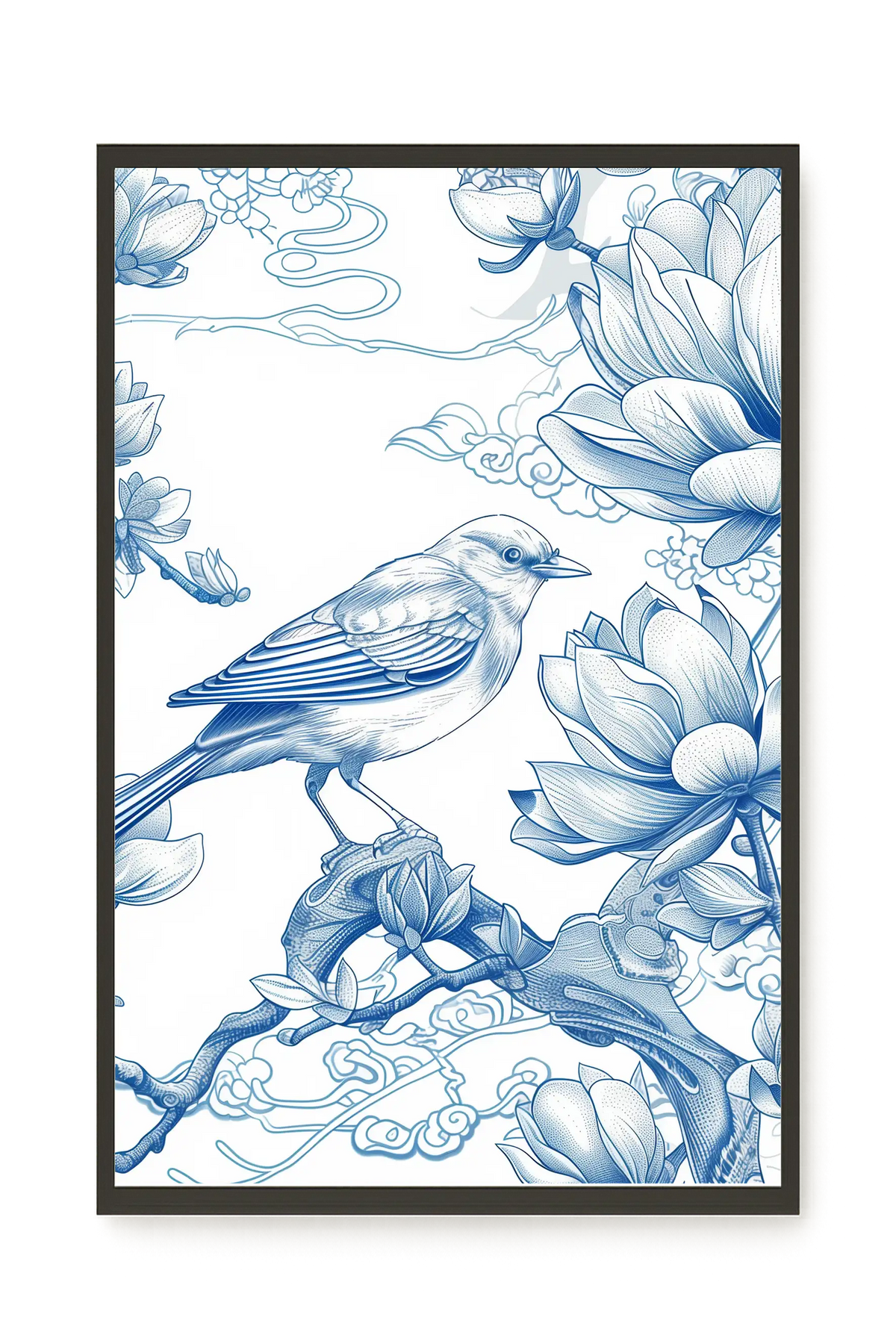 Floral Bird Canvas Wall Art