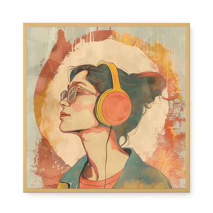 Listening Calm Canvas Wall Art