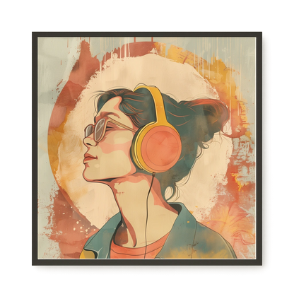 Listening Calm Canvas Wall Art