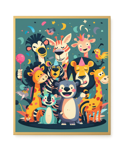 Forest Friends Canvas Wall Art