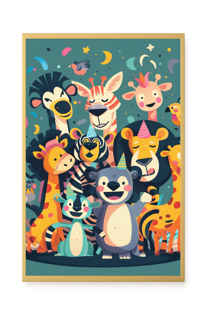 Forest Friends Canvas Wall Art