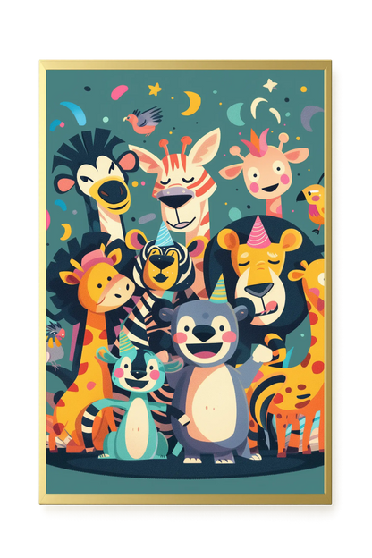 Forest Friends Canvas Wall Art