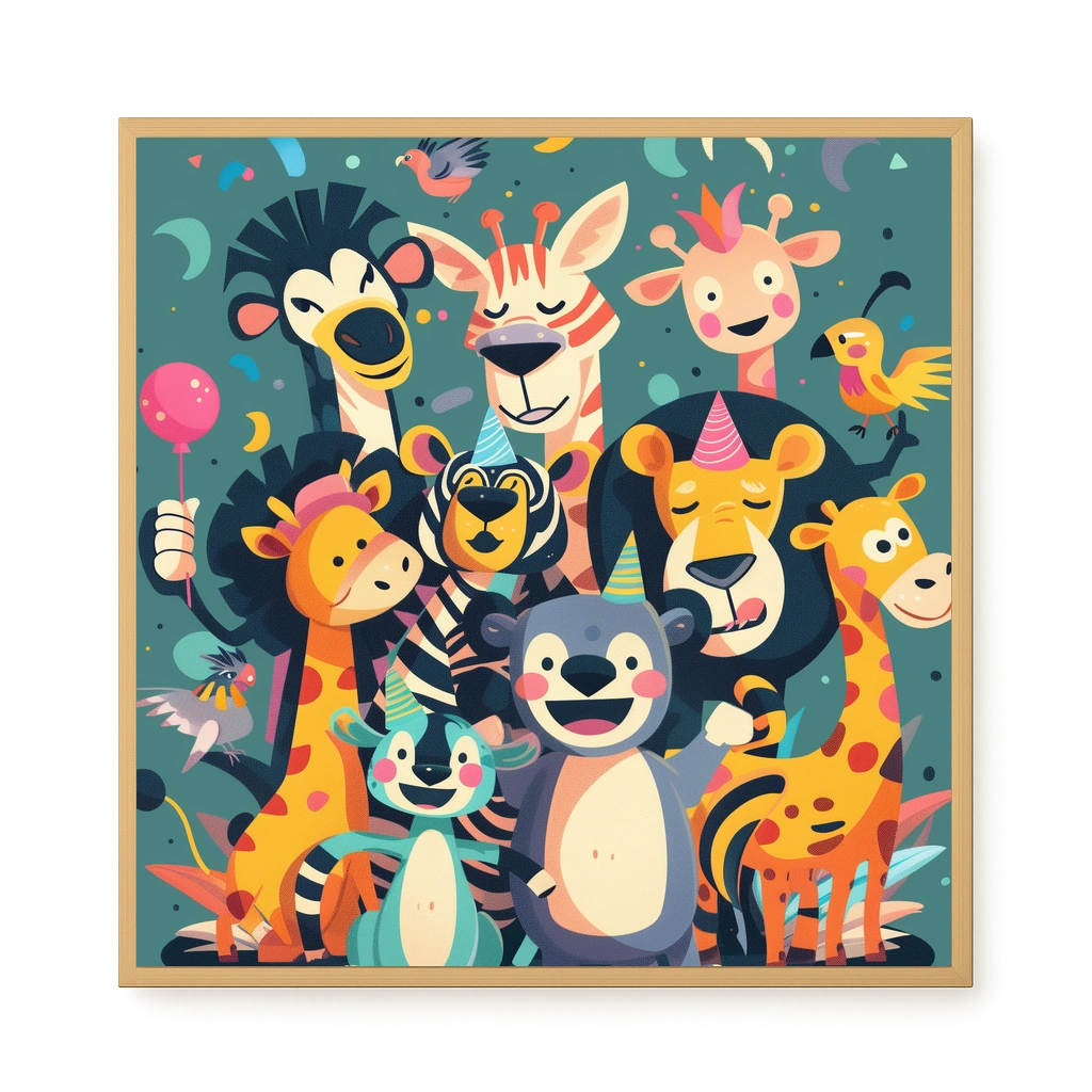 Forest Friends Canvas Wall Art