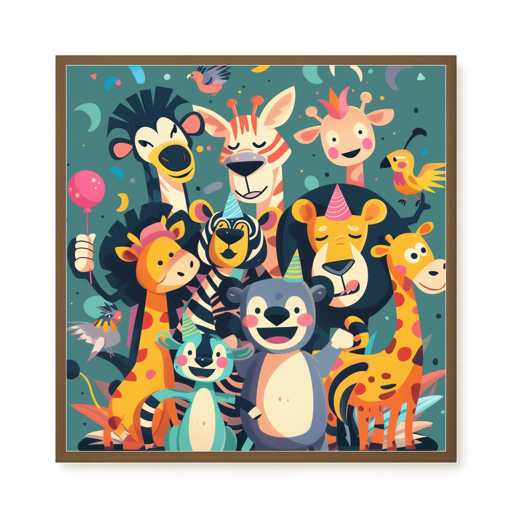 Forest Friends Canvas Wall Art