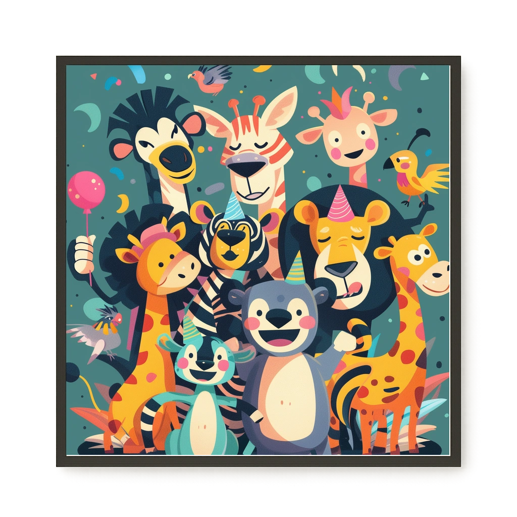 Forest Friends Canvas Wall Art