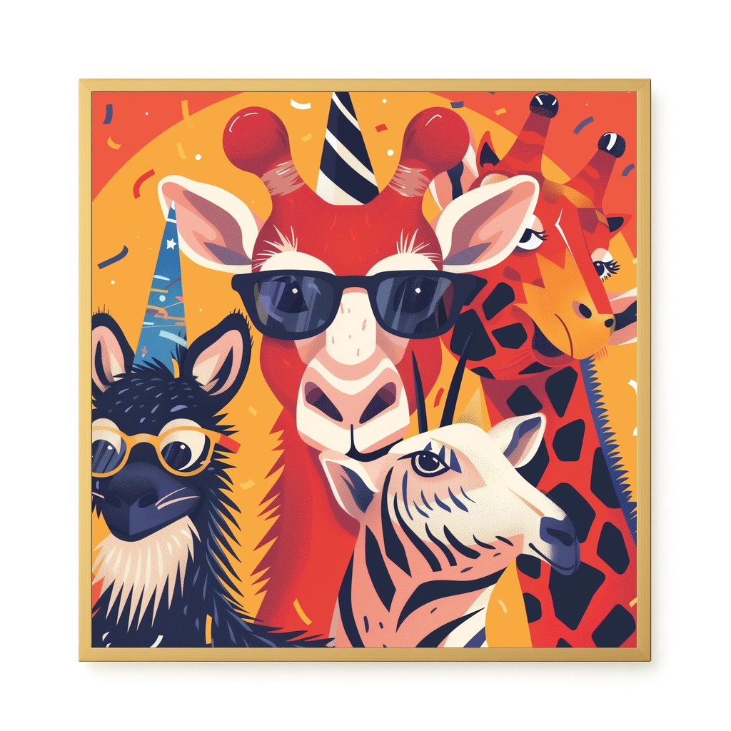 Animal Party Canvas Print