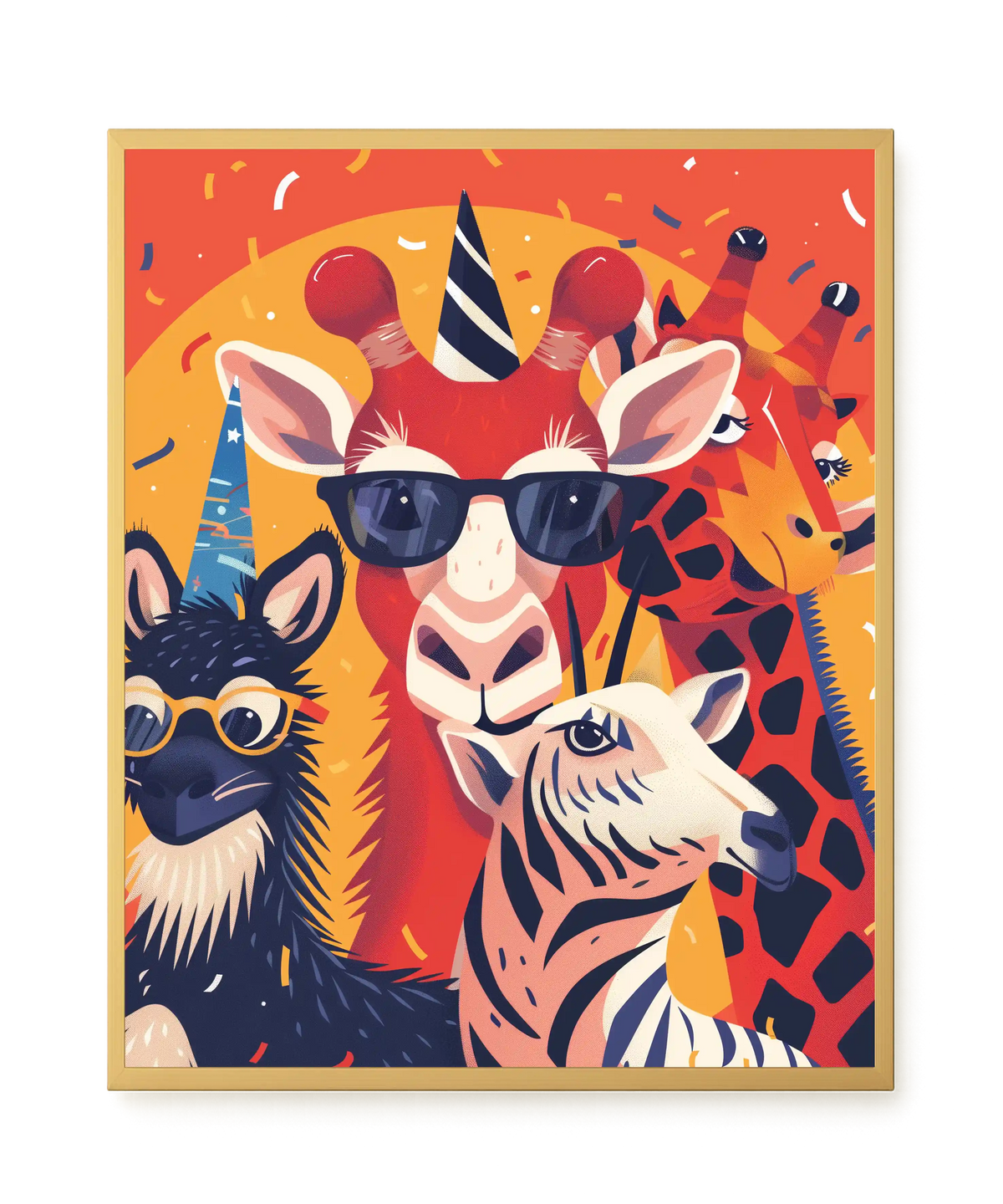 Animal Party Canvas Print