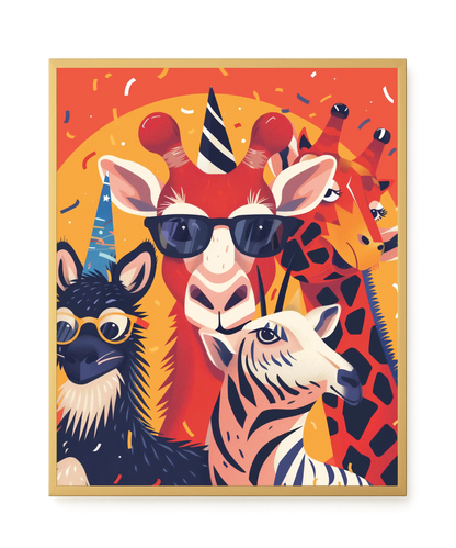 Animal Party Canvas Print