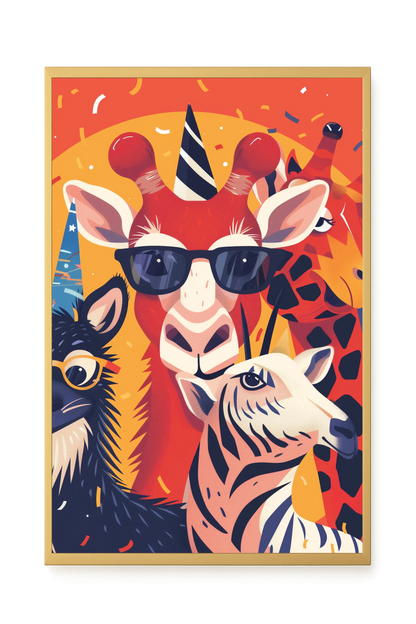 Animal Party Canvas Print