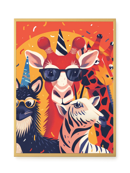 Animal Party Canvas Print