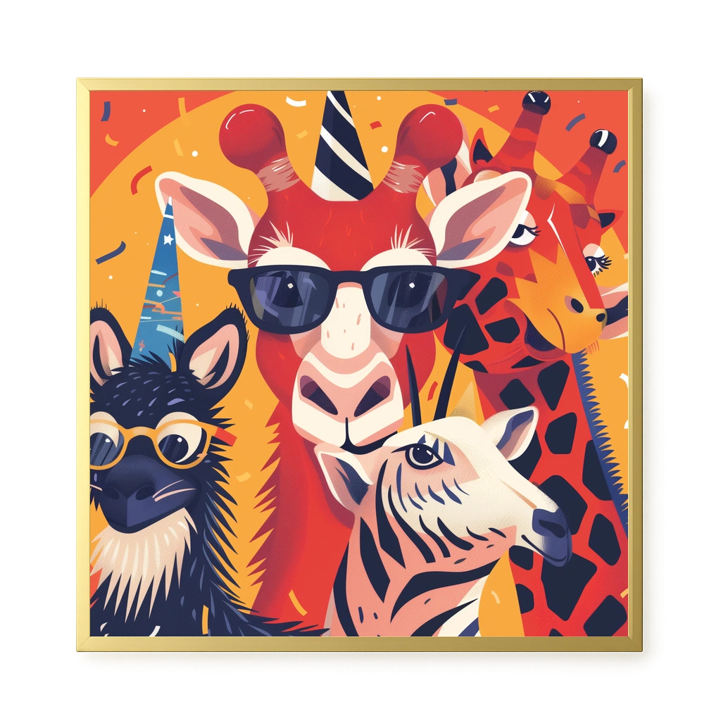 Animal Party Canvas Print