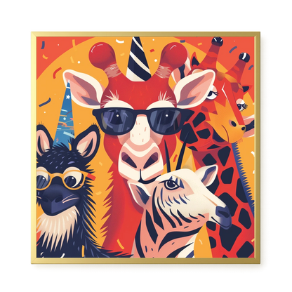 Animal Party Canvas Print