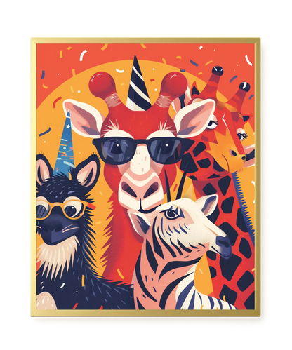 Animal Party Canvas Print