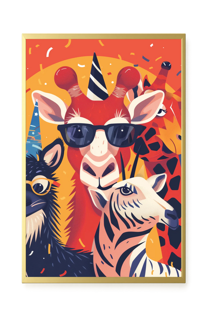 Animal Party Canvas Print