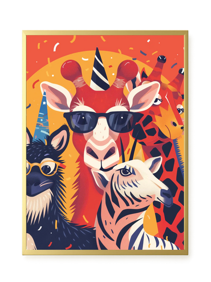 Animal Party Canvas Print
