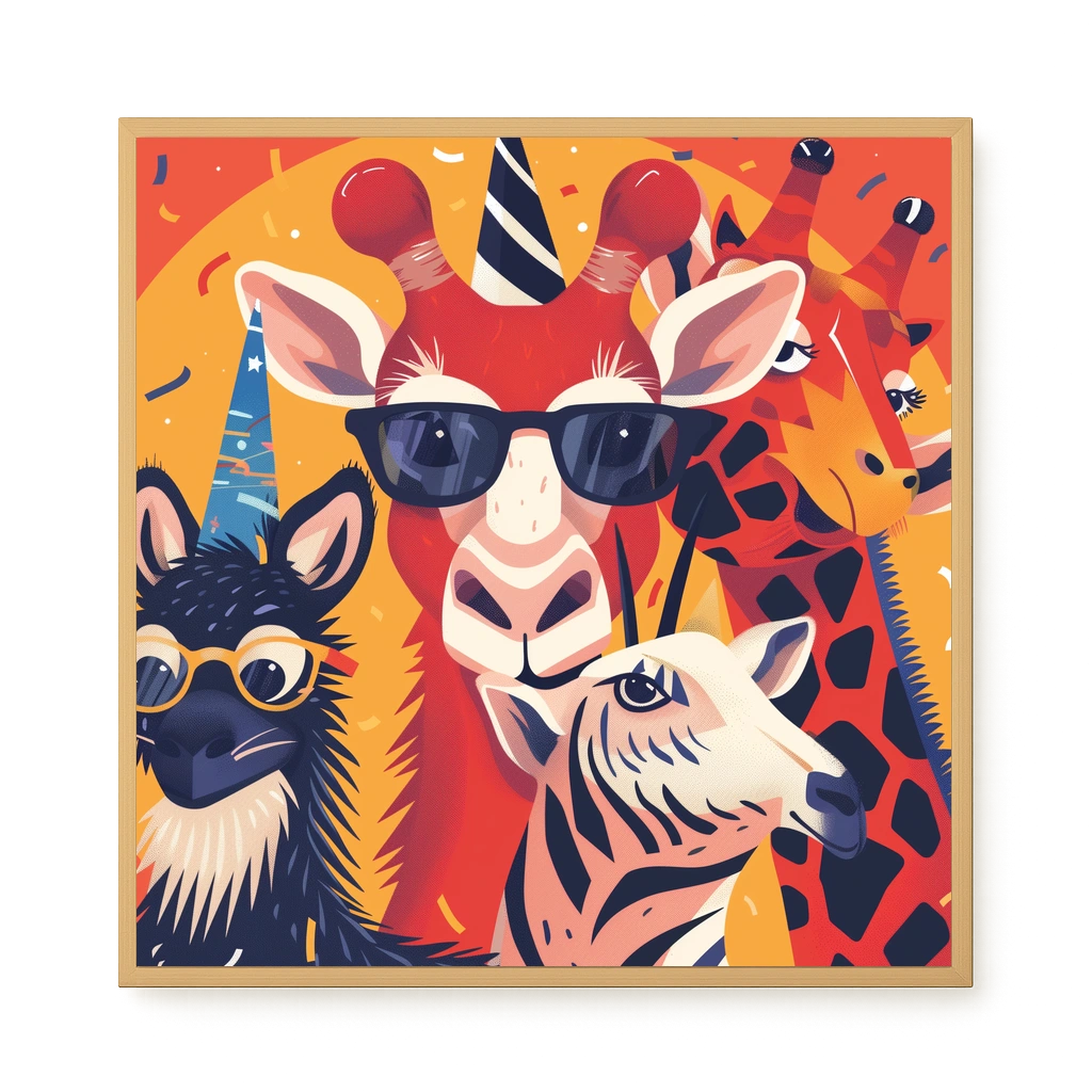 Animal Party Canvas Print