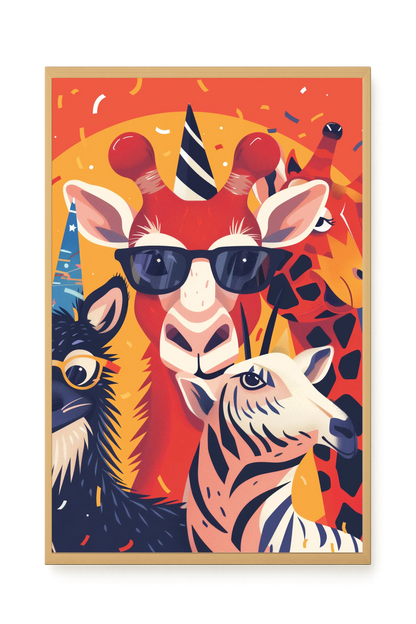Animal Party Canvas Print