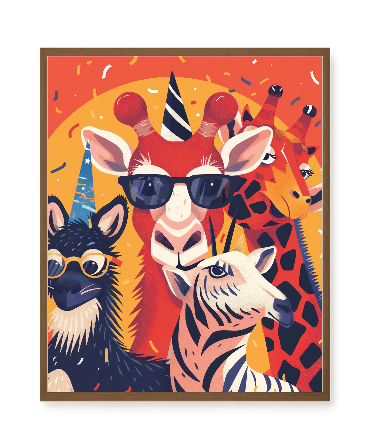 Animal Party Canvas Print
