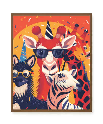 Animal Party Canvas Print