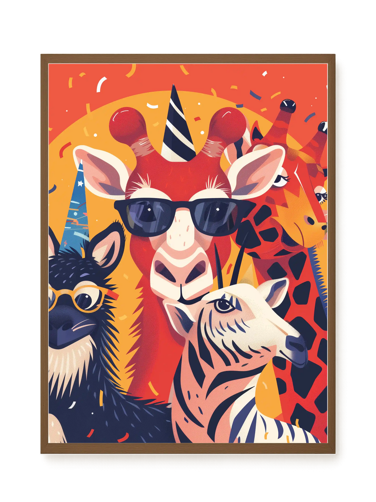 Animal Party Canvas Print