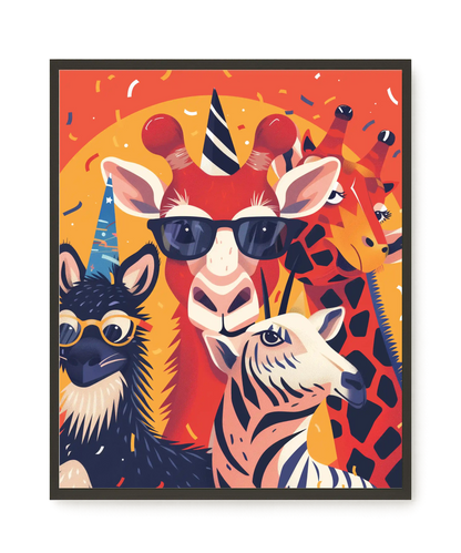 Animal Party Canvas Print