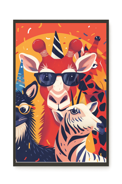 Animal Party Canvas Print