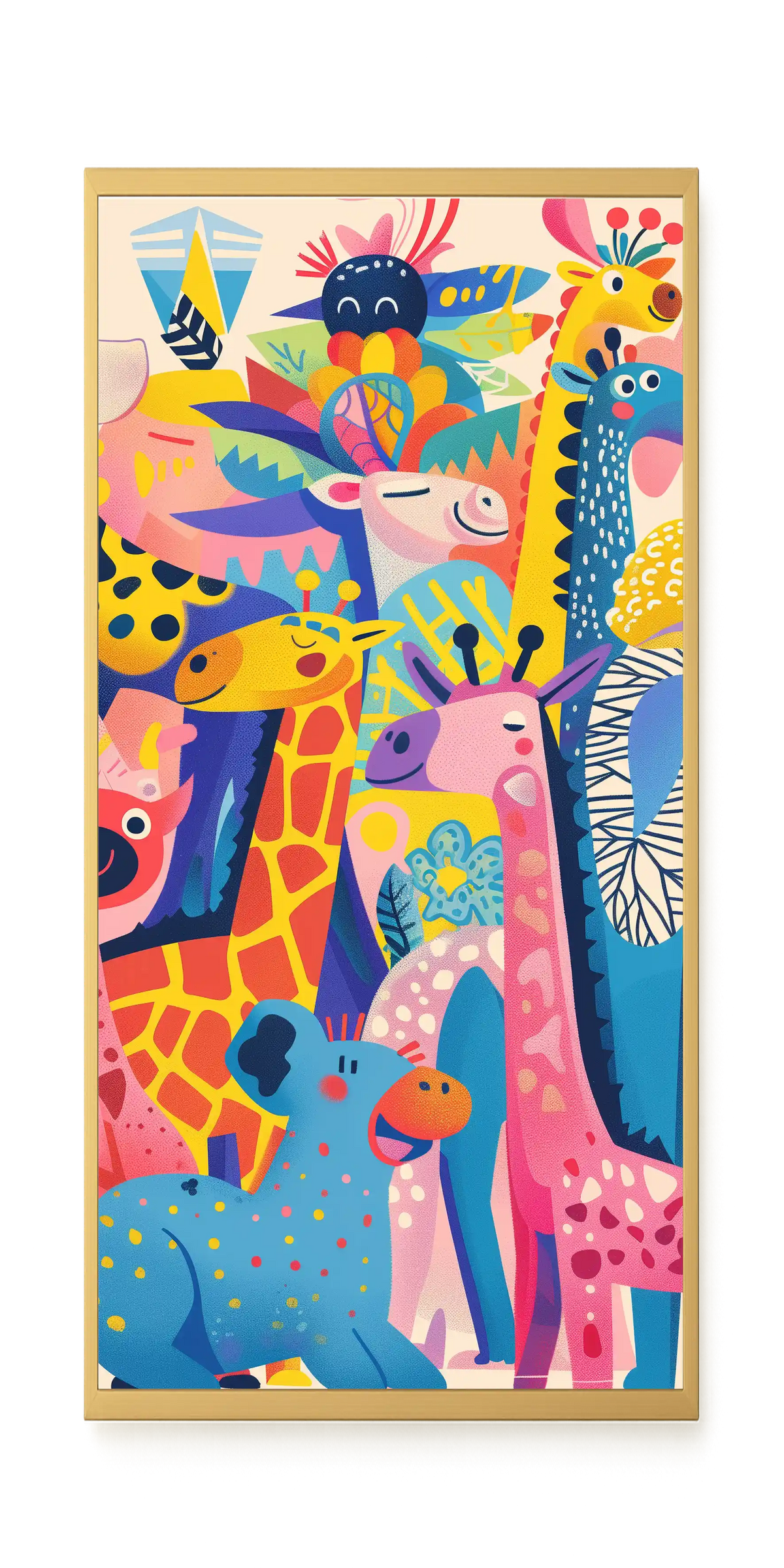 Colorful Animals Canvas Wall Art