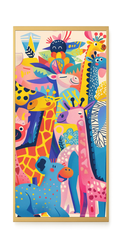Colorful Animals Canvas Wall Art