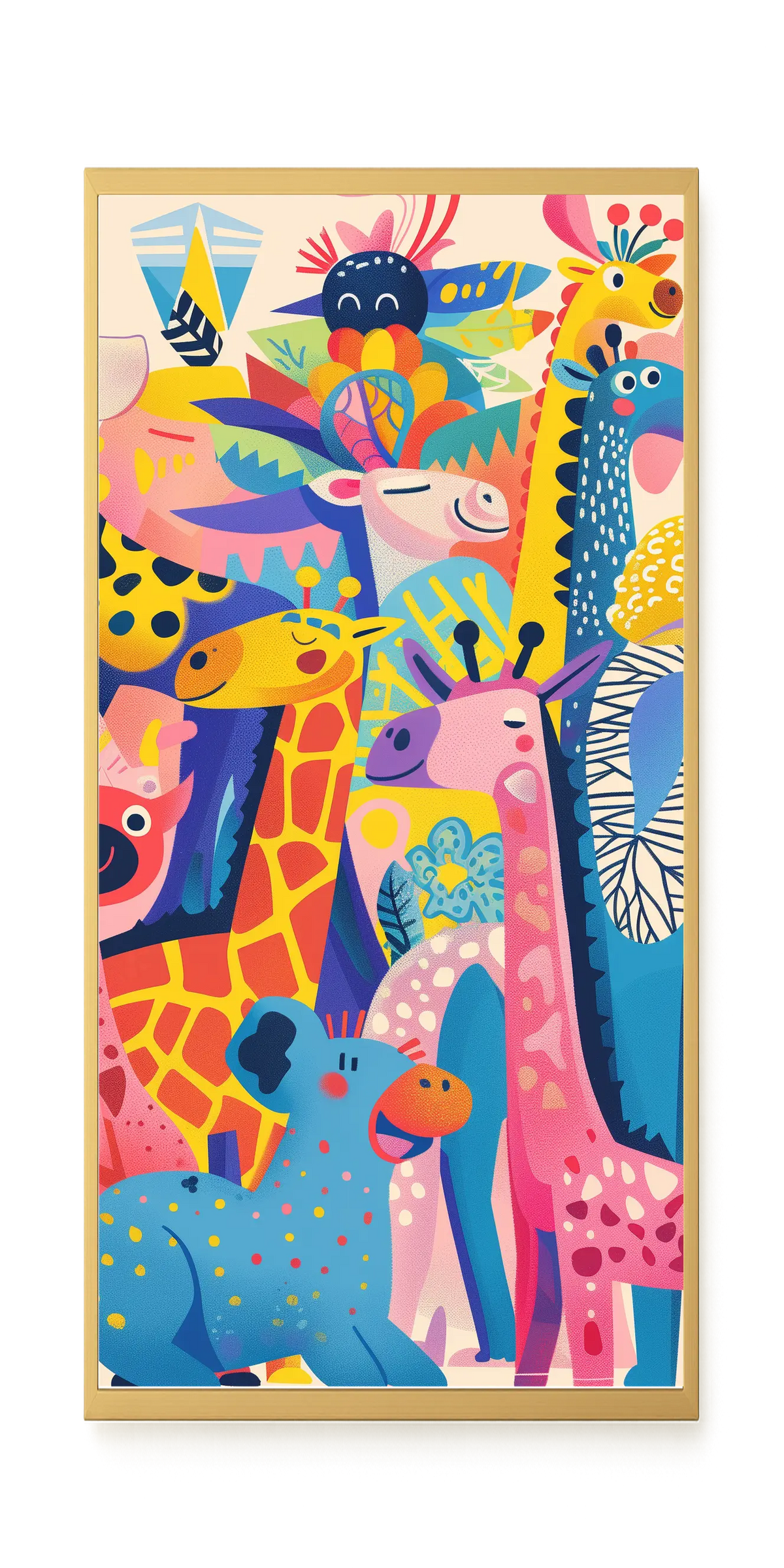 Colorful Animals Canvas Wall Art