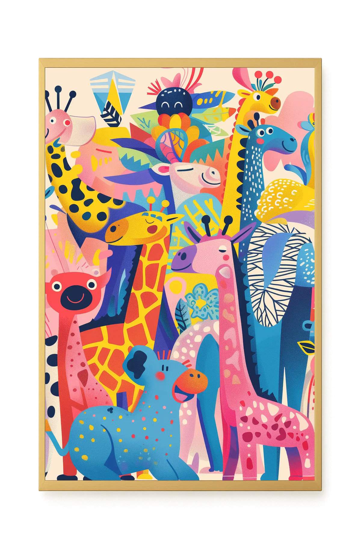 Colorful Animals Canvas Wall Art
