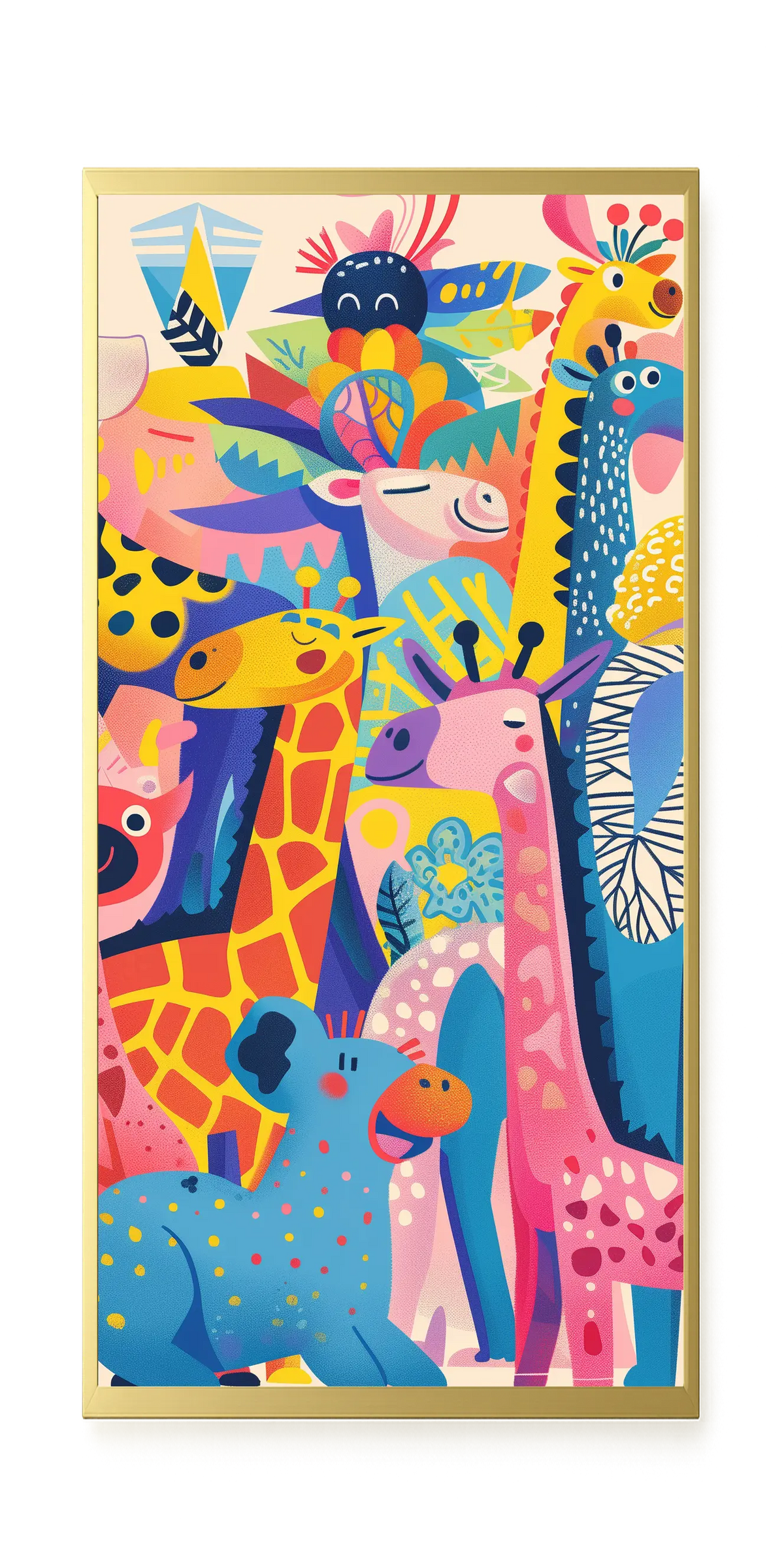 Colorful Animals Canvas Wall Art