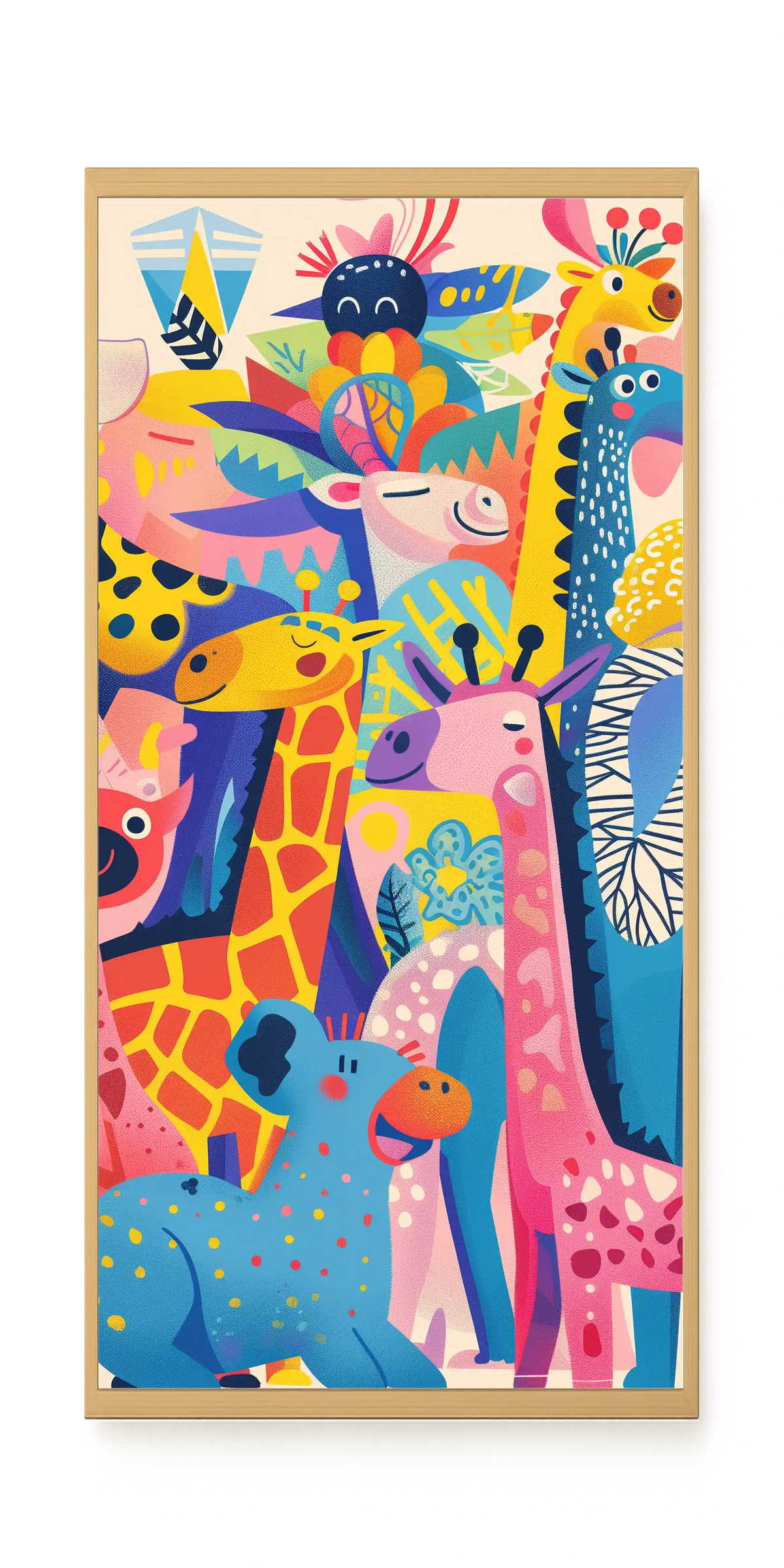 Colorful Animals Canvas Wall Art