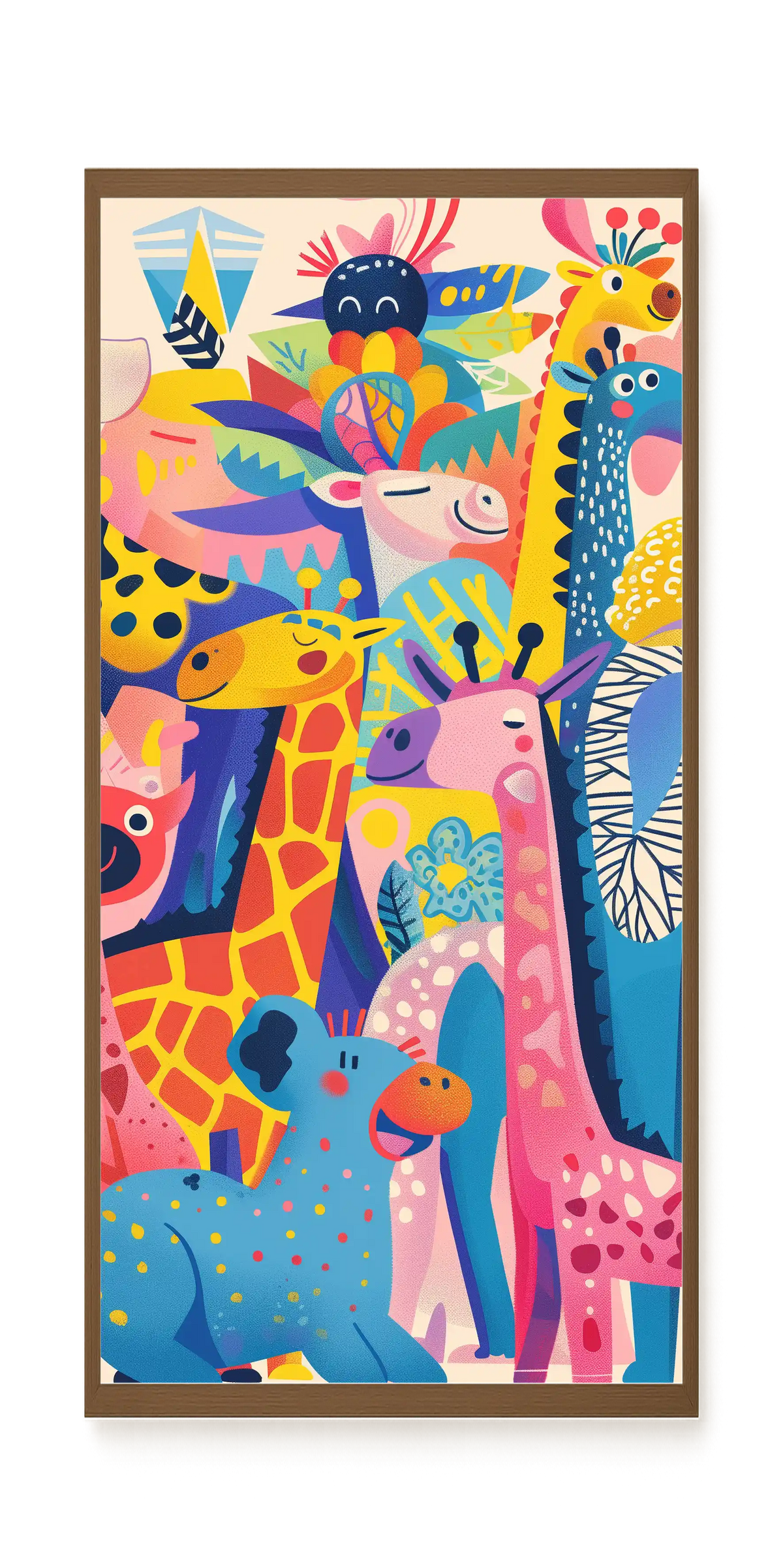 Colorful Animals Canvas Wall Art