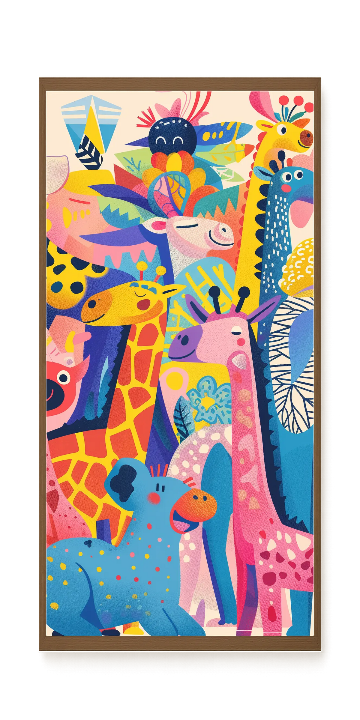 Colorful Animals Canvas Wall Art
