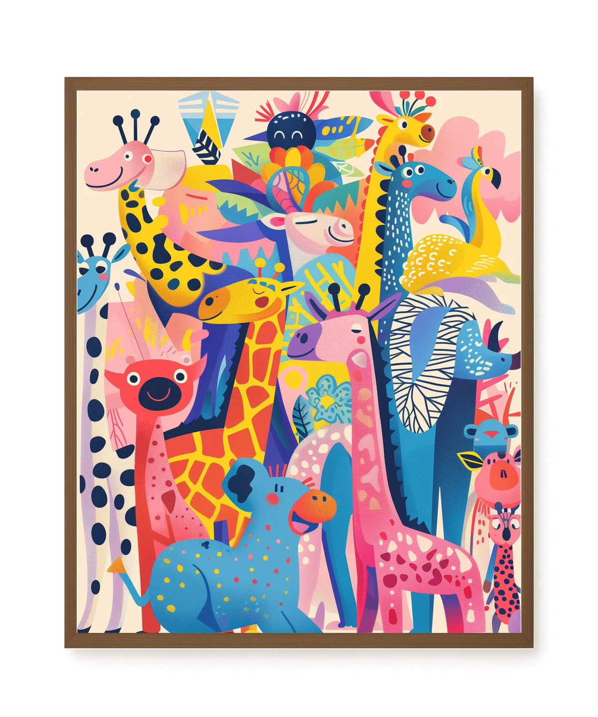 Colorful Animals Canvas Wall Art