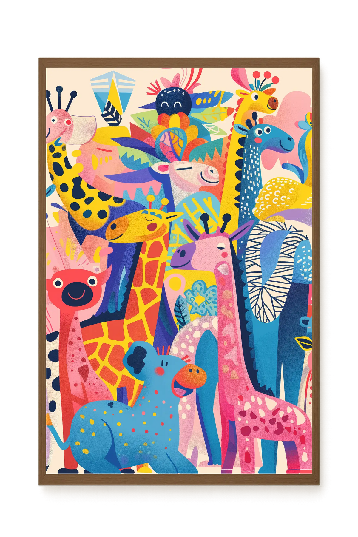 Colorful Animals Canvas Wall Art
