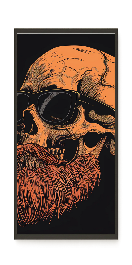 Bearded Skull Canvas Print