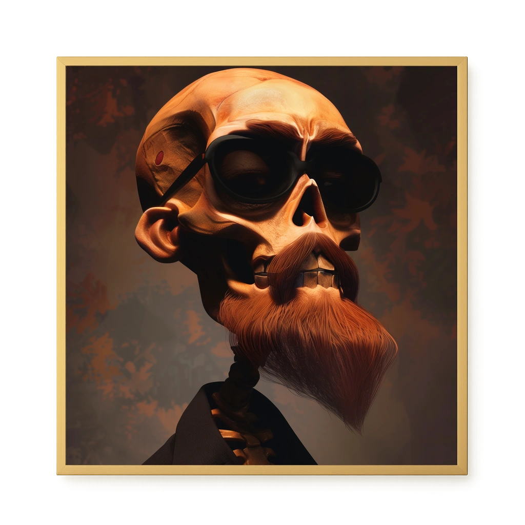 Realistic Skull Canvas Wall Art