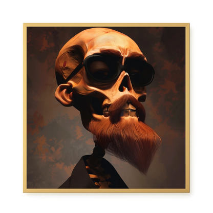 Realistic Skull Canvas Wall Art