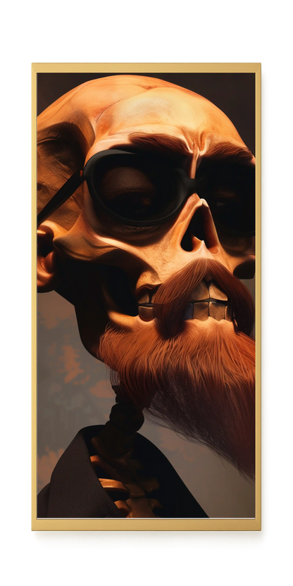 Realistic Skull Canvas Wall Art