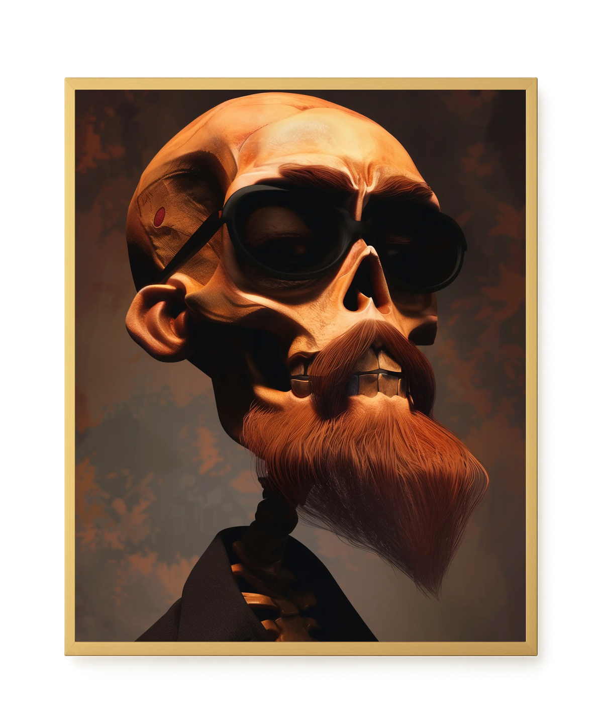 Realistic Skull Canvas Wall Art