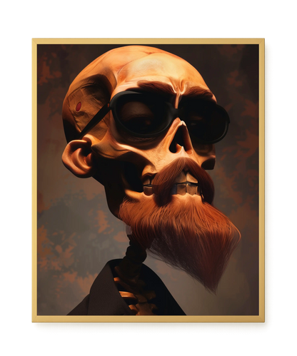 Realistic Skull Canvas Wall Art