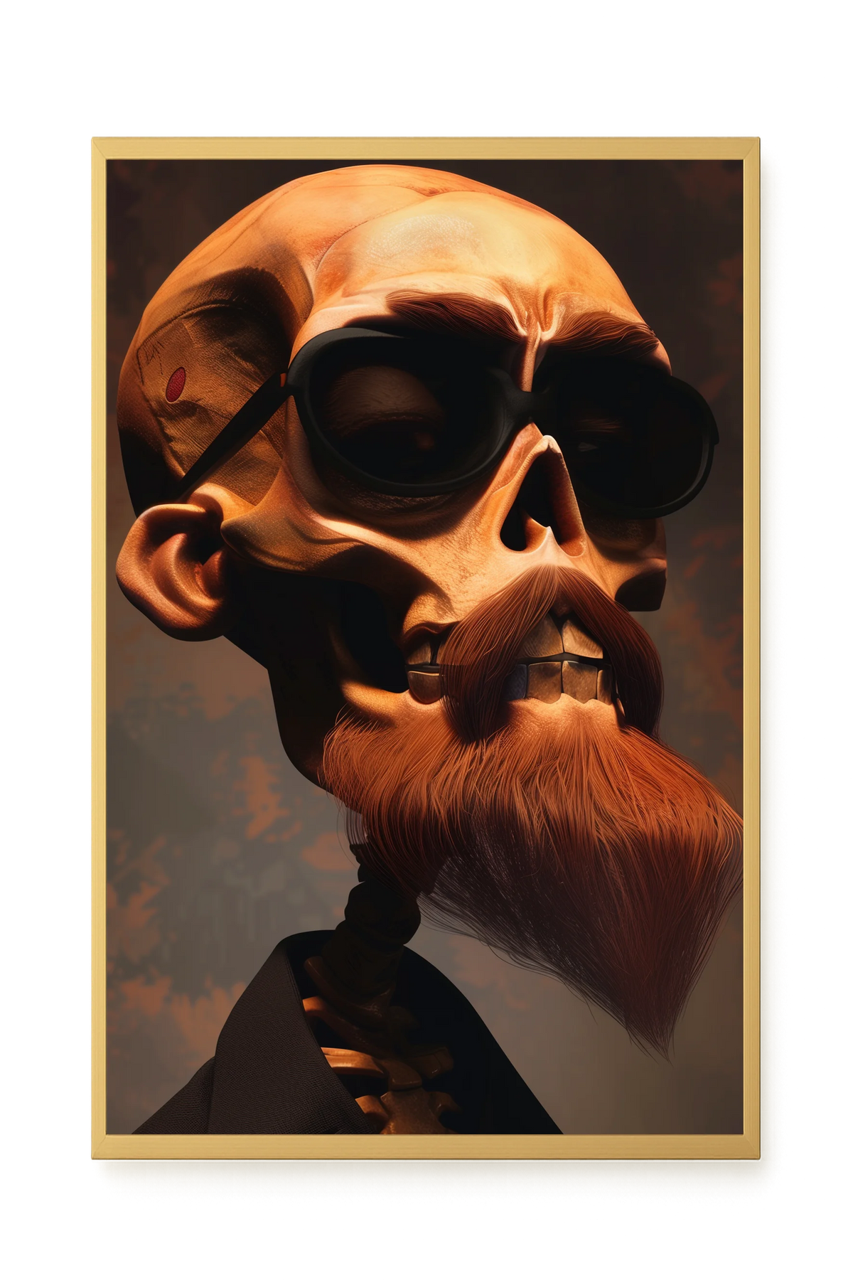 Realistic Skull Canvas Wall Art