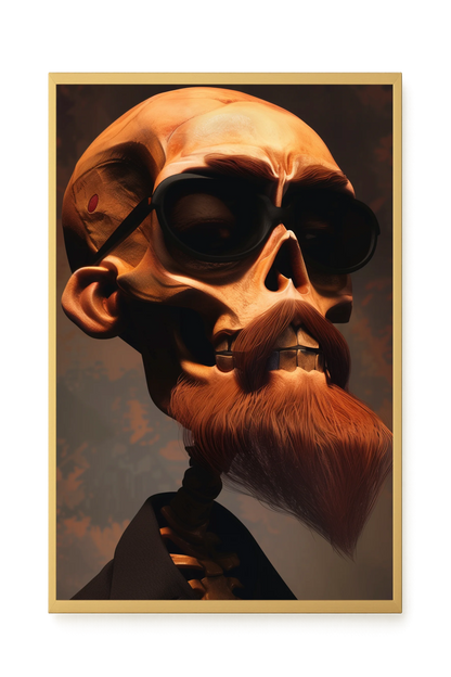 Realistic Skull Canvas Wall Art